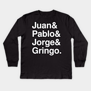 Four Fab Mexicans Kids Long Sleeve T-Shirt